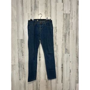 Blue skinny jeans